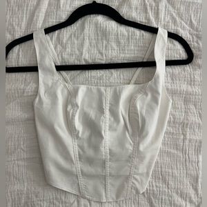 Abercrombie White corset top